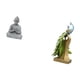 thumbnail image 5 of Estatua de mono,Estatua de Buda Mono para Interiores y Exteriores Budista,Figuras en miniatura meditando para decorar el jardín de casa.,Figura de escritorio,Estante de estatua de pavo real, 5 of 8
