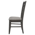 thumbnail image 3 of Benjara Lyla 19 Inch Side Chair, Set of 2, Ladderback Style, Rustic Gray Wood, 3 of 5