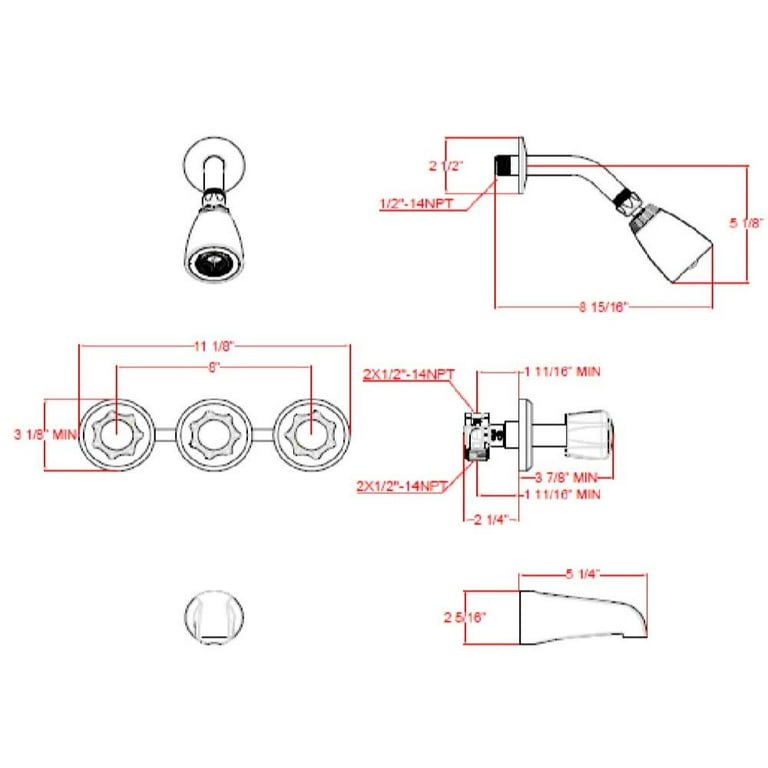 Millbridge 2-Handle 1-Spray Tub and Shower Faucet in Polished Chrome (Valve Included) Millbridge 2-Handle 1-Spray Tub and Shower Faucet in Polished Chrome (Valve Included)