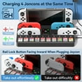 thumbnail image 3 of Switch TV Dock with Controller Charger, Switch TV Dock Replacement with HDMI Adapter, Portable Charging Base Station for Switch Accessory Kit, 10 Game Slots, 3 of 7