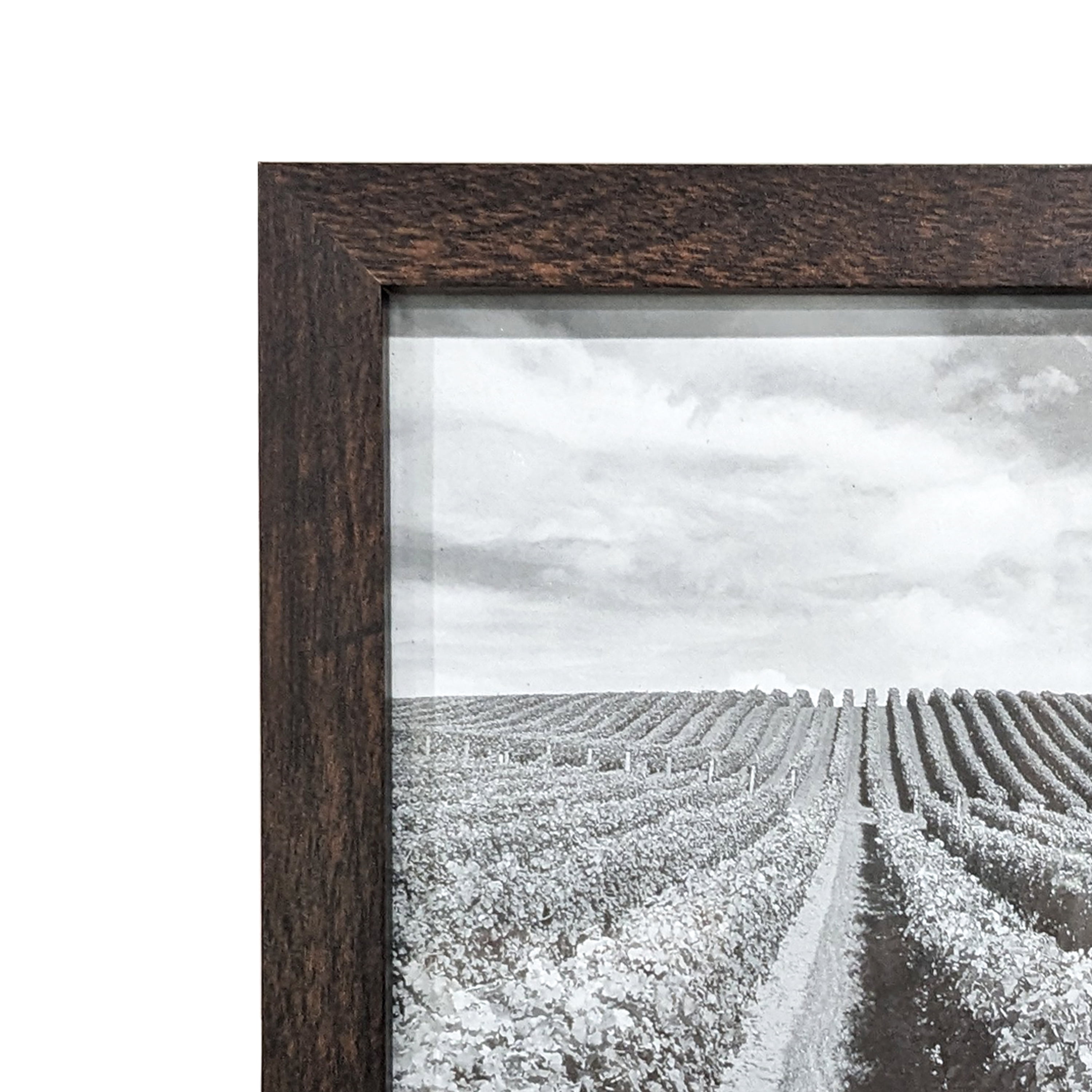 (4 pack) Mainstays - 5x7 Picture Frame - Brown Gallery Linear Program Tabletop & Wall Photo Frame, Set of 3
