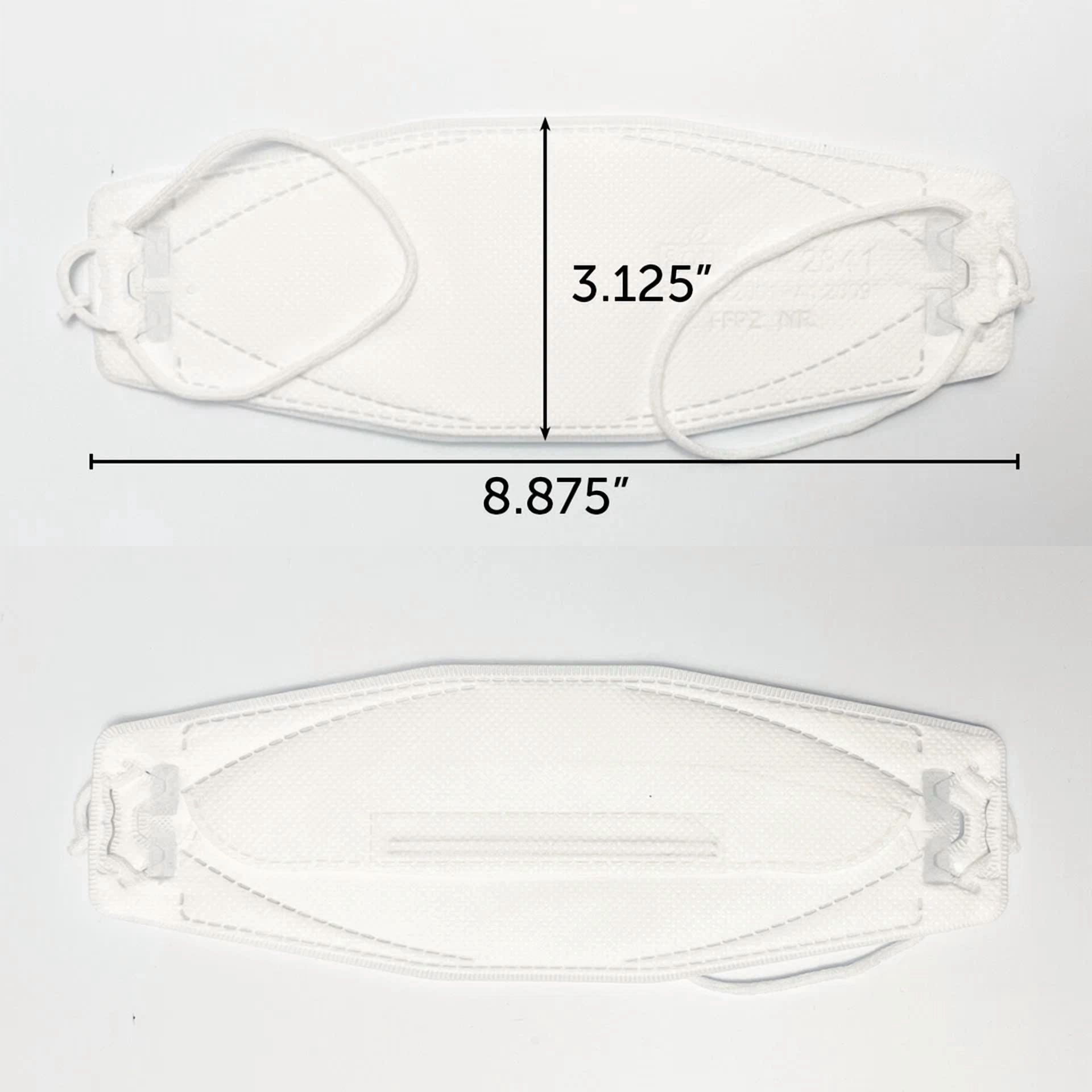 CRESTIN- 5 Pcs Kf94 White Protective Face Mask Adult Made In Korea Kfda Approved Tia Botn