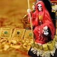 thumbnail image 4 of Imagen De Resina Santa Muerte Millonaria. (Rojo), 4 of 5