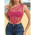 thumbnail image 4 of Surakey Corset Tops for Women Lace Bustier Corset Off Shoulder Overbust Push up Lingerie Shapewear Underwear, 4 of 7