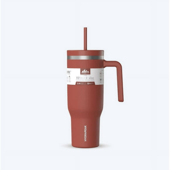 Hydrapeak Vaso Voyager DE 40 oz con asa y Pajita GINGERBREAD