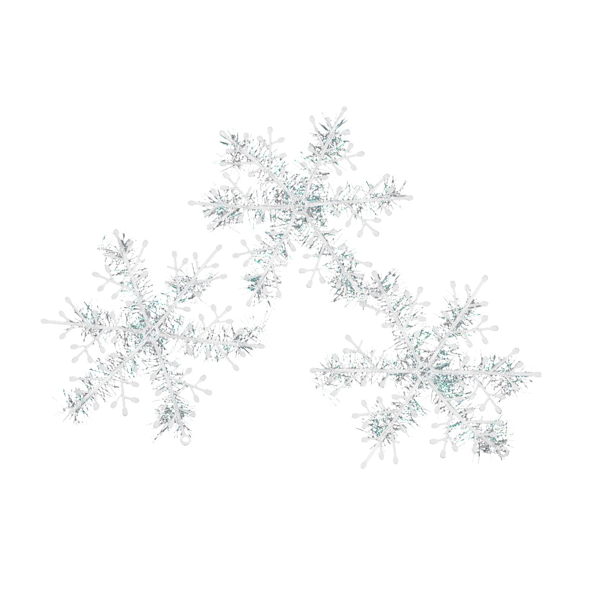 Snowflake Flower String Glittery White Snowflakes Winter - Temu