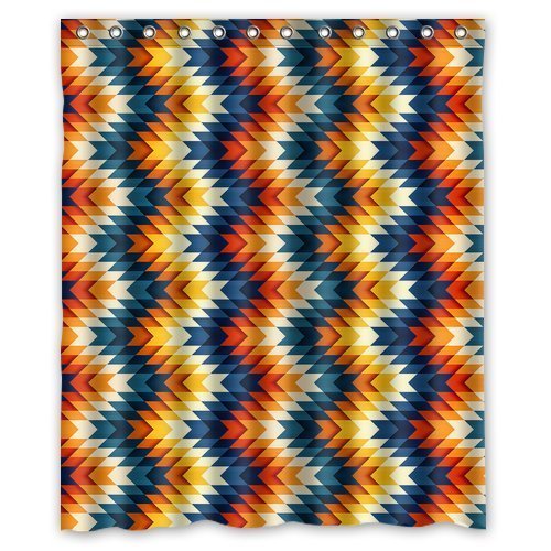 ABPHQTO Cortina de Ducha Azteca Cortina de Ducha Impermeable 150x180 cm