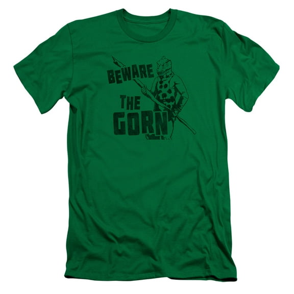 Star Trek Beware The Gorn Adult 30/1 T-Shirt Kelly Green