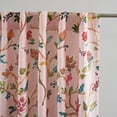 thumbnail image 6 of DriftAway Lauren Pink 100% Blackout Curtains for Bedroom Colorful Watercolor Branch Printed Pattern Lined Thermal Insulated Back Tab 2 Panels for Girls Living Room 90 Inch Flesh/Baby/Light Pink, 6 of 8