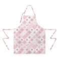 thumbnail image 2 of Pioneer Flower Floral Print Pattern Apron for Women and Men, Cotton Linen Waterproof with Pockets, Adjustable, 33x27 Inch for Kitchen, Gardening, BBQ, Salon, 2 of 6