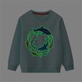 thumbnail image 4 of 3-4 Years Toddler Boys Pullover Crewneck Sweatshirt Long Sleeved Base Shirt Fall Winter Clothes for 18 24 Months 2t 3t 4t 5t 6t 7t Little Kids, 4 of 6