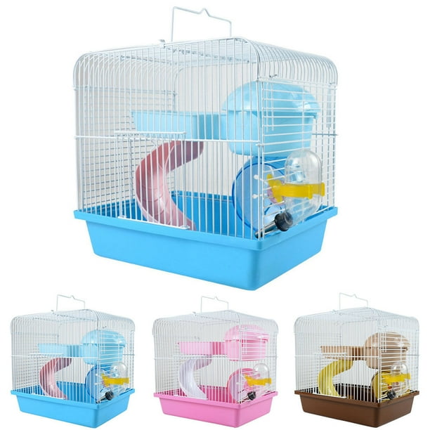 Plastic Hamster Cage Set Portable Plastic Hamster Habitat Hamster