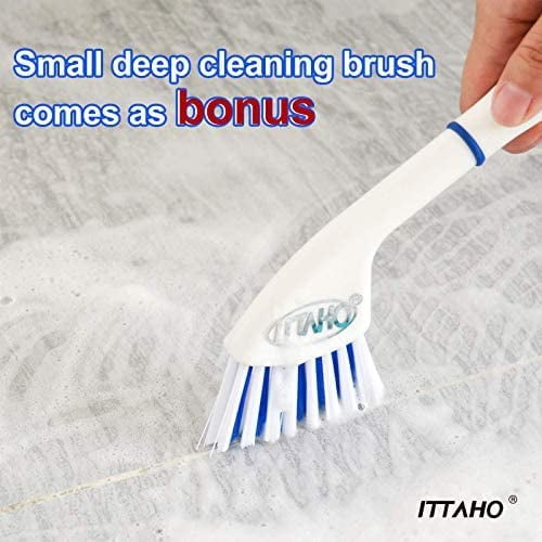 ITTAR 2-in-1 Floor Scrub Brush, Long Handle Scrub Brush, All-purpose C –  ittar
