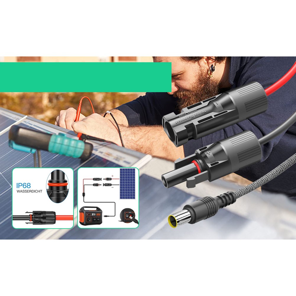 High-Quality Solar Panel Adapter Cable for Reliable Power Supply - Male Dc7909