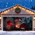 thumbnail image 4 of Christmas Garage Door Banner 16x7ft Large, Outdoor Holiday Decor with Grommets for 2 Car Garage, Fence, Porch and Church Events, 4 of 5