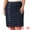 Dark Blue, variant on DARING DIVA Women's Plus Button Front High Waist A Line Midi Jean Skirt 1X Blue