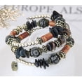 thumbnail image 3 of JINLUO 3-6Sets Bohemian Bracelets Stackable Stretch Bracelets Beaded Bracelets for Women, Adjustable Handmade Multilayer Colorful Stone Beads Acrylic Beaded Boho Bracelets Sets, 3 of 3
