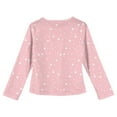 thumbnail image 3 of Girls Long Sleeve Tees Casual Print Shirts Cute Crewneck Dressy Blouses Clothes Girls Shirts Size 7-8 08-Pink 140, 3 of 4