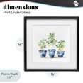 thumbnail image 4 of Stupell Industries Farmhouse Lemons In Blue Pots Black Framed Print Under Glass, 16 x 16, by Svetlana Aleynikova, 4 of 8