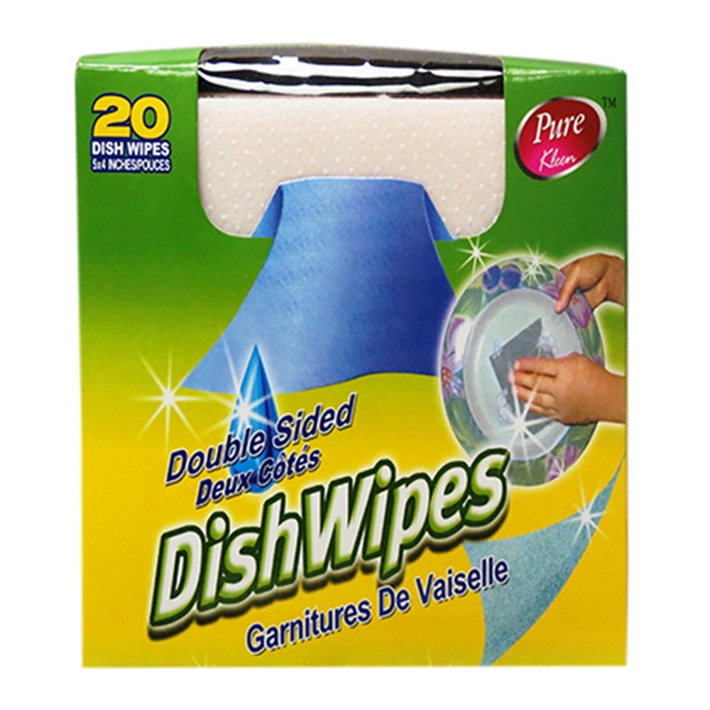 Pure Kleen 20 Wipes In 1 Pack Dish Wipes Double Sided 311041 Walmart