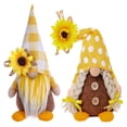 thumbnail image 3 of Fall Gnomes Plush Thanksgiving Decorations Autumn Tomte Handmade Swedish Gnome Mr and Mrs Scandinavian Gnomes Thanksgiving Day Gif, 3 of 5