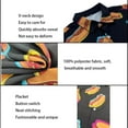 thumbnail image 2 of Men's 2 Piece hotdog outfit Hawaiian Shirt Shorts Button Down Shirt and Shorts Sets with Bucket Hats 2XL, 2 of 3