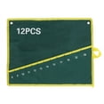 thumbnail image 2 of 1Pc Durable Canvas Spanner Wrench Tool Roll Up Storage Bag Green 12 Pockets, 2 of 3