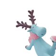 thumbnail image 6 of Reindeer Figurine Deer Statue Nordic Style Resin Animal Sculpture Home Bedroom Office Table Decoration Ornaments Collectible - blue color two, 6 of 7