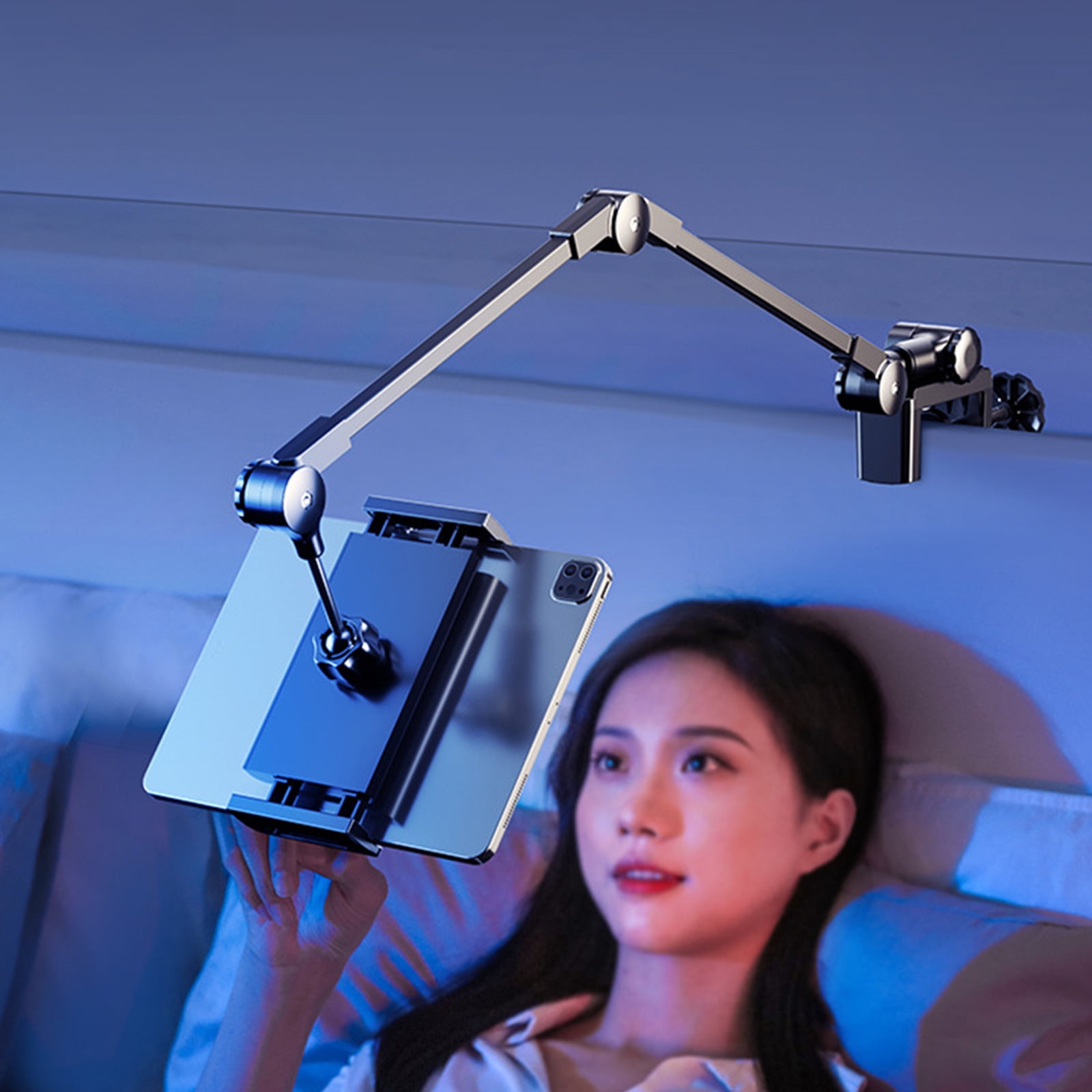 Antislip Phone Mount For Bed Frame Desk Flexible Arm Clamp Holder Adjustable Holder Long Arm Phone Stand