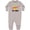 AC-Heather Grey, variant on First Birthday Hawaiian Pineapple Baby Fleece Romper