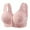 Pink, variant on Women's Casual Button Down Breathable Everyday Bra Comfortable Supportive Underwear Wireless T-Shirt Design Khaki 40