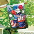 thumbnail image 4 of Briarwood Lane America In Bloom Patriotic House Flag, 4 of 4