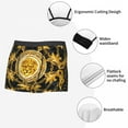 thumbnail image 7 of Novelty Baroque Floral Pattern Boxers Shorts Panties Men's Underpants Stretch European Rococo Style Briefs Underwear, 7 of 7