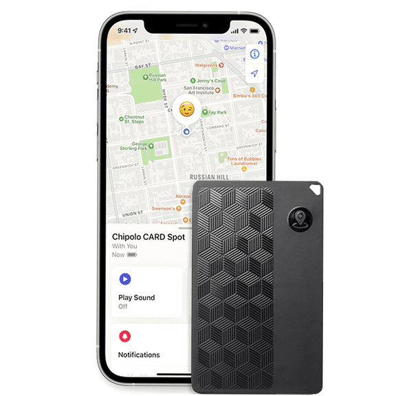 New Ultra-thin Diamond Pattern Location Card-GPS Locator, Compatible with "Find My" Application, Passport, Wallet, Keys and Luggage Anti-lost Function, Wireless Charging Design, Easy to Use