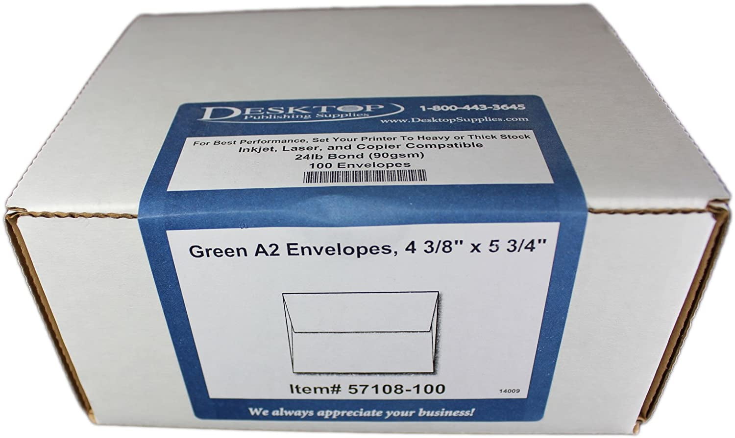 Green A2 Envelopes, 5 3/4 x 4 3/8 100 Envelopes Walmart Canada