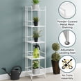 thumbnail image 4 of Convenience Concepts Xtra Storage 5 Tier Folding Metal Mesh Shelf, White, 4 of 7