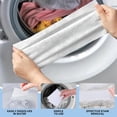 thumbnail image 5 of 100 Pack Color Catchers Sheets for Laundry Tutuviw Absorption Color Trapping Sheets Allow Mixed Wash, Dye Guard Grabber Sheets for Apartment, School, Travel, Essential for Home Use(3.9 x 5.5in), 5 of 6