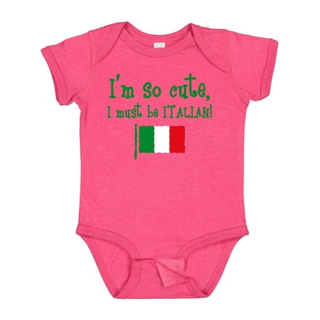 

Inktastic So Cute Italian Gift Baby Boy or Baby Girl Bodysuit