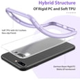 thumbnail image 3 of Étui pour iPhone 7 Plus/8 Plus, Étui Mate Translucide avec Bords Violets Doux, Antichoc et Anti-Chute, Conçue pour iPhone 7 Plus/8 Plus, 3 of 8