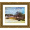 thumbnail image 1 of Nickell, Linda 24x20 Gold Ornate Wood Framed with Double Matting Museum Art Print Titled - Winters Day, 1 of 4