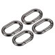 thumbnail image 1 of Monedero Correa Anillos Unique Bargains 4uds 34mm Metal Ovalado Resorte Hebilla Accesorios Negro, 1 of 6