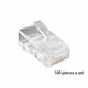 thumbnail image 1 of Cateissary Conector Modular de Cable de Internet para el hogar y la escuela, conectores de red de paso transparente, accesorios, piezas de repuesto Cables de computadora 100 piezas, 1 of 6