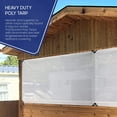 Tarps Now Translucent Tarp, (10' X 10') with Aluminium Grommets for