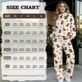thumbnail image 6 of SCRAWLGOD Valentine's Day Decor Dachshund Paws Heart Print Beige Women's 2 Piece Outfits Casual Long Sleeve Turtleneck Sweatshirts Wide Leg Pants with Pockets Fashion Comfy Tracksuit Sets, XS, 6 of 7