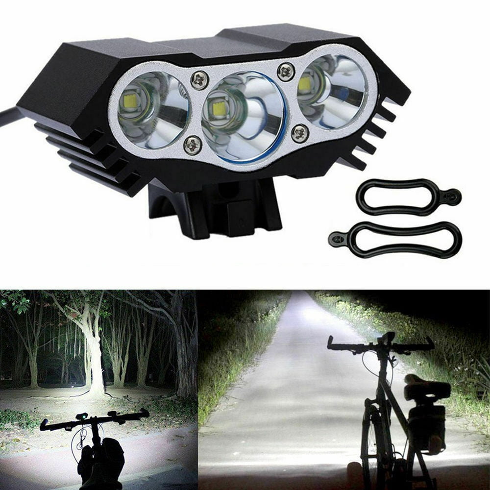 15000LM 3X XM-L2 LED Cycling Head Front Bicycle Bike Headlight Night Headlamp 