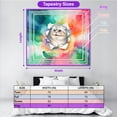 thumbnail image 5 of Funny Watercolor Adorable Scottish Fold Peeking Through Torn Paper Effect Tapestry Cat Lover Kitten Owner Gifts Wall Hanging Backdrop Home Decor - 00026, 5 of 5