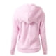 thumbnail image 4 of Sudadera con capucha de manga larga para mujer, abrigo informal con cremallera y manga larga, abrigo de invierno cálido de lana con bolsillo, 4 of 4