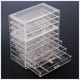 thumbnail image 1 of Caja Organizador Joyas Acrílico con Cajones, Joyero Grande Transparente Bandeja Apilable Alhajero Pendiente Arete Pulsera Collar Anillo Colgante Broches para Mujer Regalo -8 capas, Claro, 1 of 6