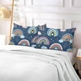 thumbnail image 6 of GZHJMY Rainbow Standard Pillowcase Super Soft Cozy Plush Pillow Case with Zipper for Sofa Bed Couch, 20 x 26 Inch, 6 of 7
