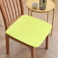 thumbnail image 1 of XYAIYT Comfortable Polyester Seat Cushion Set of 2-Solid Color Chair Pads for Dining,Study,or Office,16x16 inches,Fart-Proof Design for Long Sitting-Yellow, 1 of 3